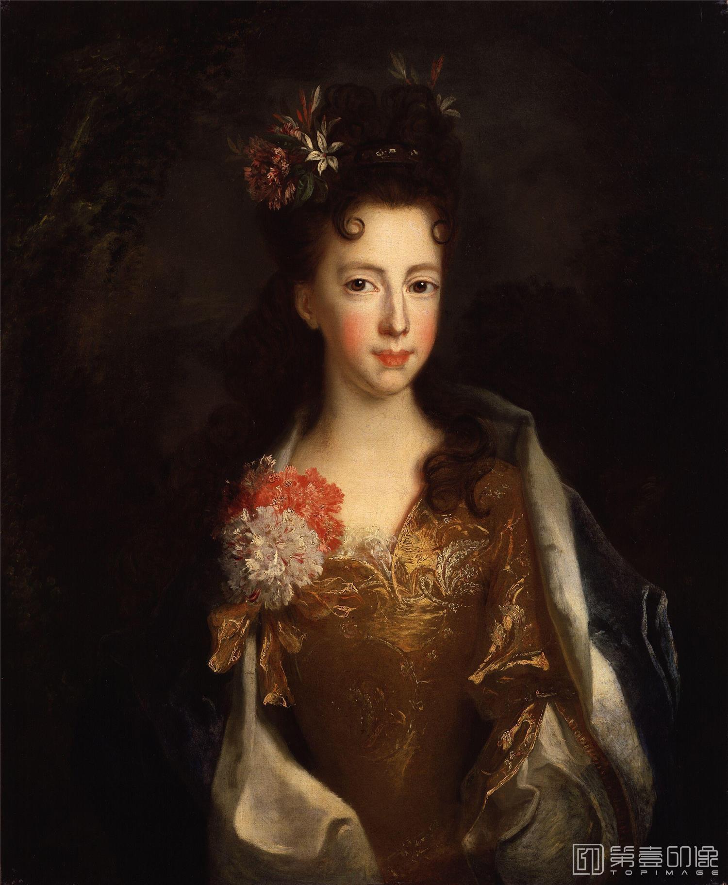 油画-国家肖像艺术博物馆-Princess Louisa Maria Theresa Stuart by Alexis Simon Belle-0963
